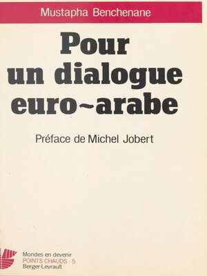 cover image of Pour un dialogue euro-arabe